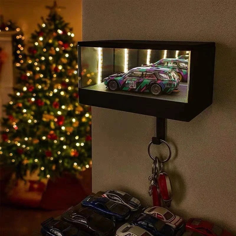 Mirror unlimited garage keychain hanger 3D wall-mounted LED light car model decoration display box
Mirror unlimited garage keychain hanger 3D wall-mounted LED light car model decoration display box