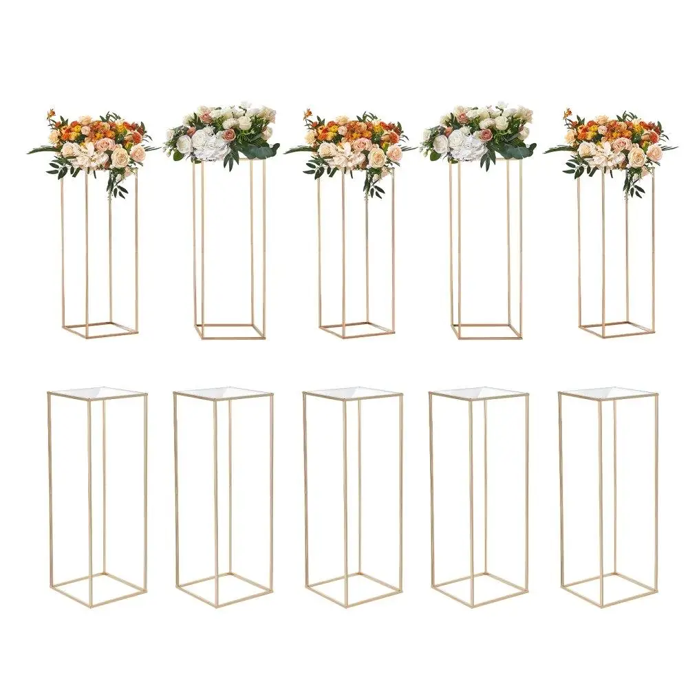10 pcs 31.5 inch high wedding flower stand acrylic laminate metal vase column geometric centerpiece display stand gold
10 pcs 31.5 inch high wedding flower stand acrylic laminate metal vase column geometric centerpiece display stand gold