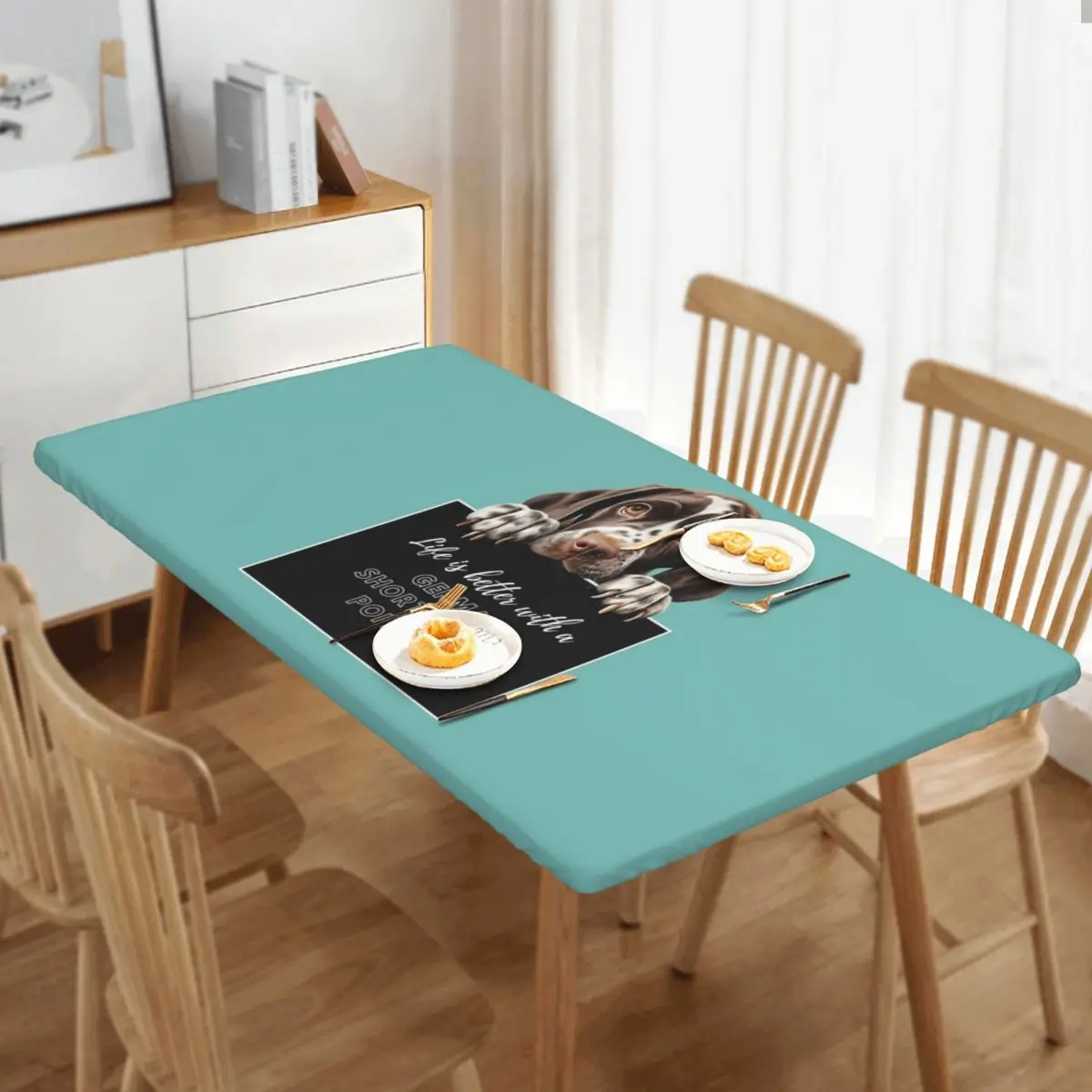 Life Is Better With A German Shorthaired Pointer Dog Rectangular Tablecloth Waterproof Table Cover for Dining Events Table Cloth
Life Is Better With A German Shorthaired Pointer Dog Rectangular Tablecloth Waterproof Table Cover for Dining Events Table Cloth