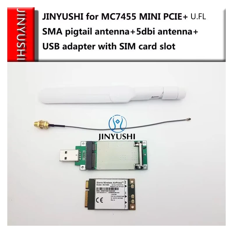 Sierra Wireless MC7455 MINI PCIE + MINI PCIE USB-адаптер + косичка U.FL SMA + антенна SMA 5dbi FDD/TDD LTE 4G CAT6 GNSS
Sierra Wireless MC7455 MINI PCIE + MINI PCIE USB-адаптер + косичка U.FL SMA + антенна SMA 5dbi FDD/TDD LTE 4G CAT6 GNSS