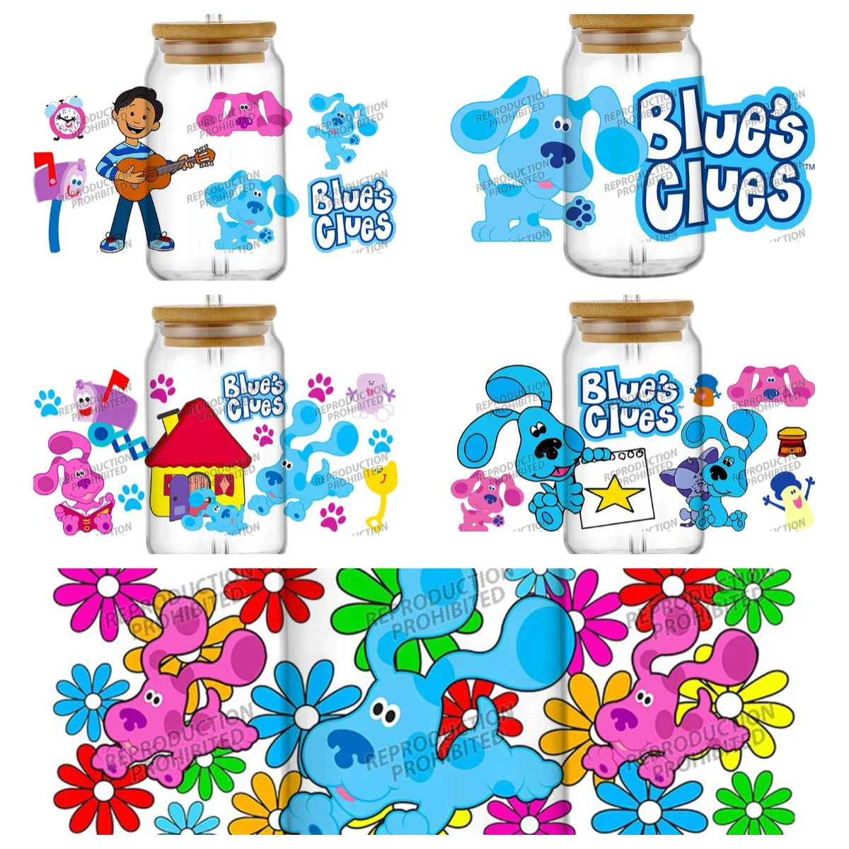 21 новый дизайн Blues Clues UV DTF, обертывания для чашек с бантом на 16 унций, водонепроницаемые наклейки для переноса UVDTF для очков, чашек, кружки, поделки своими руками
21 новый дизайн Blues Clues UV DTF, обертывания для чашек с бантом на 16 унций, водонепроницаемые наклейки для переноса UVDTF для очков, чашек, кружки, поделки своими руками