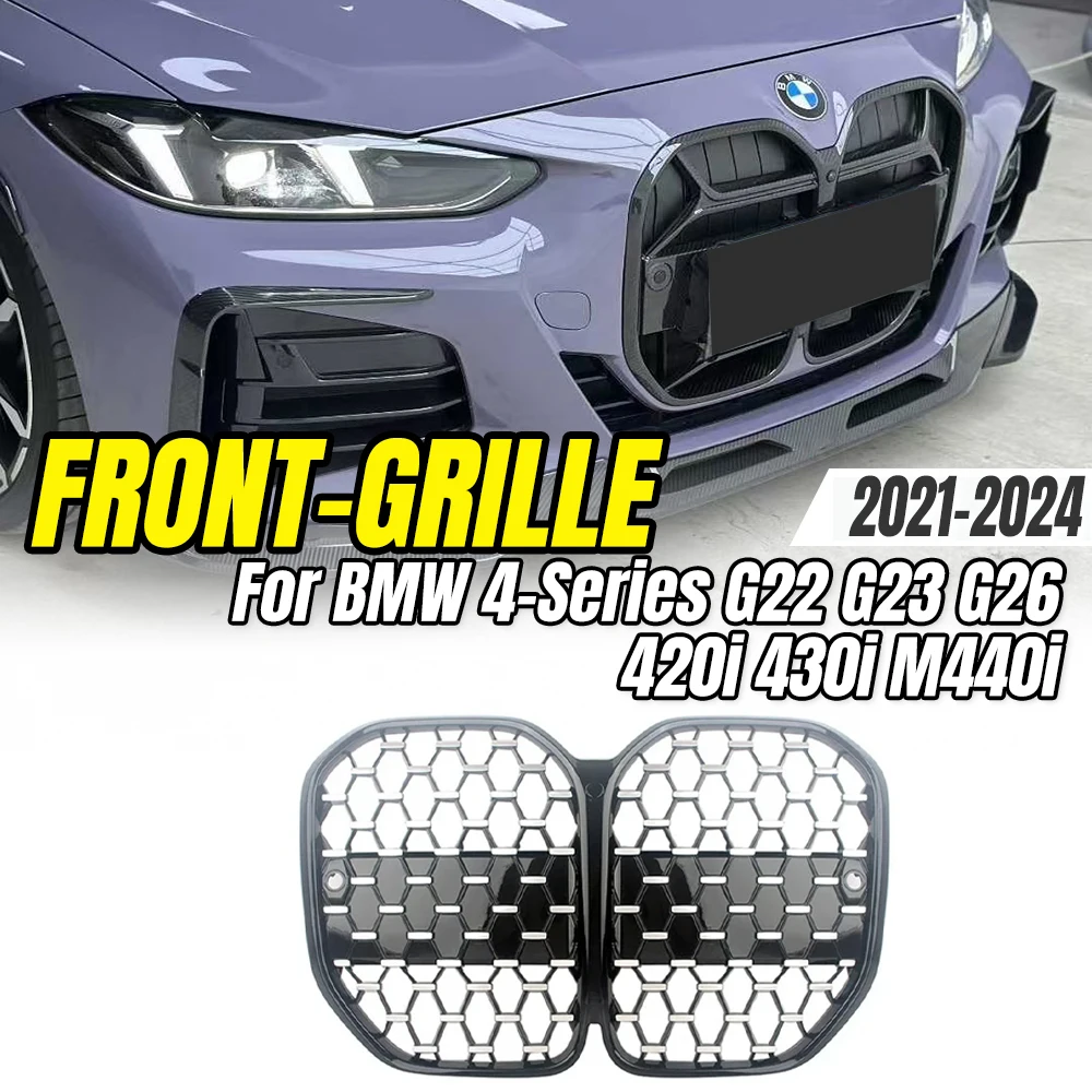 For BMW 4-Series G22 G23 G26 420i 430i M440i 2021-2024 Front Kidney Grille, Car Styling Upgrade Parts & Accessories.
For BMW 4-Series G22 G23 G26 420i 430i M440i 2021-2024 Front Kidney Grille, Car Styling Upgrade Parts & Accessories.