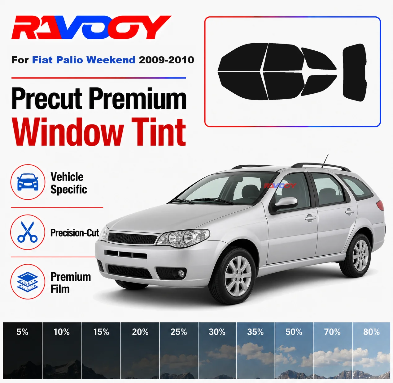 Premium Precut Window Tint Kit Front Rear Windows Rear Windshield For Fiat Palio Weekend 2009-2010 Car Solar Nano Ceramic Film
Premium Precut Window Tint Kit Front Rear Windows Rear Windshield For Fiat Palio Weekend 2009-2010 Car Solar Nano Ceramic Film