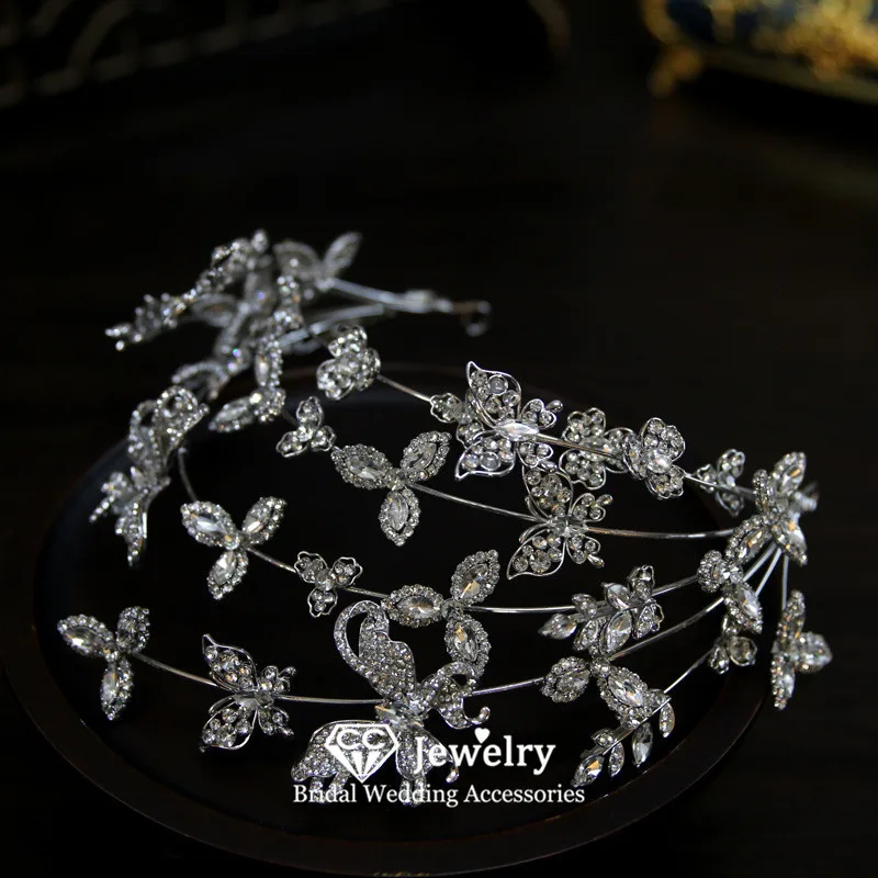 CC Bridal Tiara Wedding Accessories Wedding Events Engagement Hair Ornaments Butterfly Shape Crystal Tiaras and Crowns AN504
CC Bridal Tiara Wedding Accessories Wedding Events Engagement Hair Ornaments Butterfly Shape Crystal Tiaras and Crowns AN504