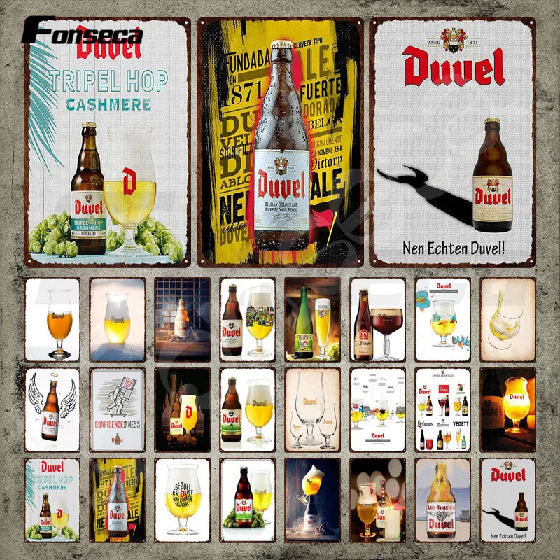 Classic Duvel Moortgat Beer Metal Sign Liquor Vintage Tin Sign Plate Wall Art Stickers Iron Painting for Bar Pub Club Decoration
Classic Duvel Moortgat Beer Metal Sign Liquor Vintage Tin Sign Plate Wall Art Stickers Iron Painting for Bar Pub Club Decoration