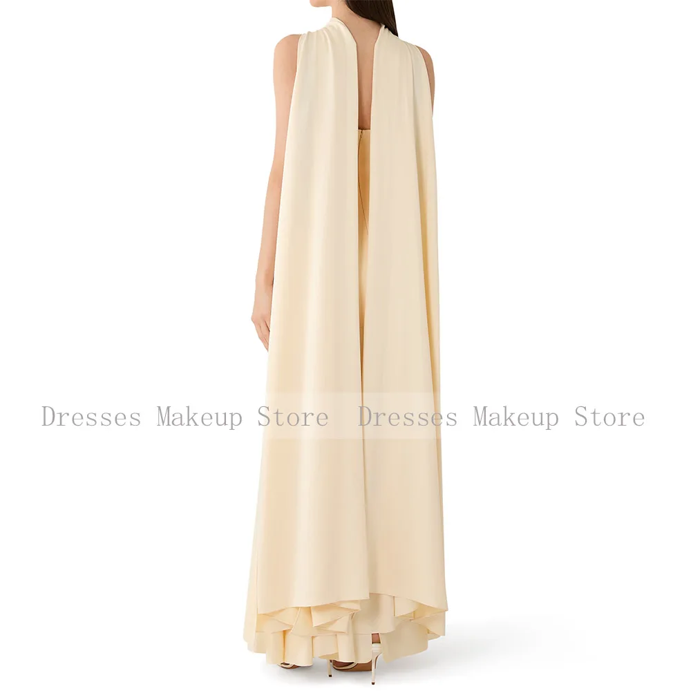 Customized Champagne Evening Gowns Maxi Halter Sleeveless Modern Women's Evening Dresses 2026 Draped Elegant Wedding Guest Dress
Customized Champagne Evening Gowns Maxi Halter Sleeveless Modern Women's Evening Dresses 2026 Draped Elegant Wedding Guest Dress