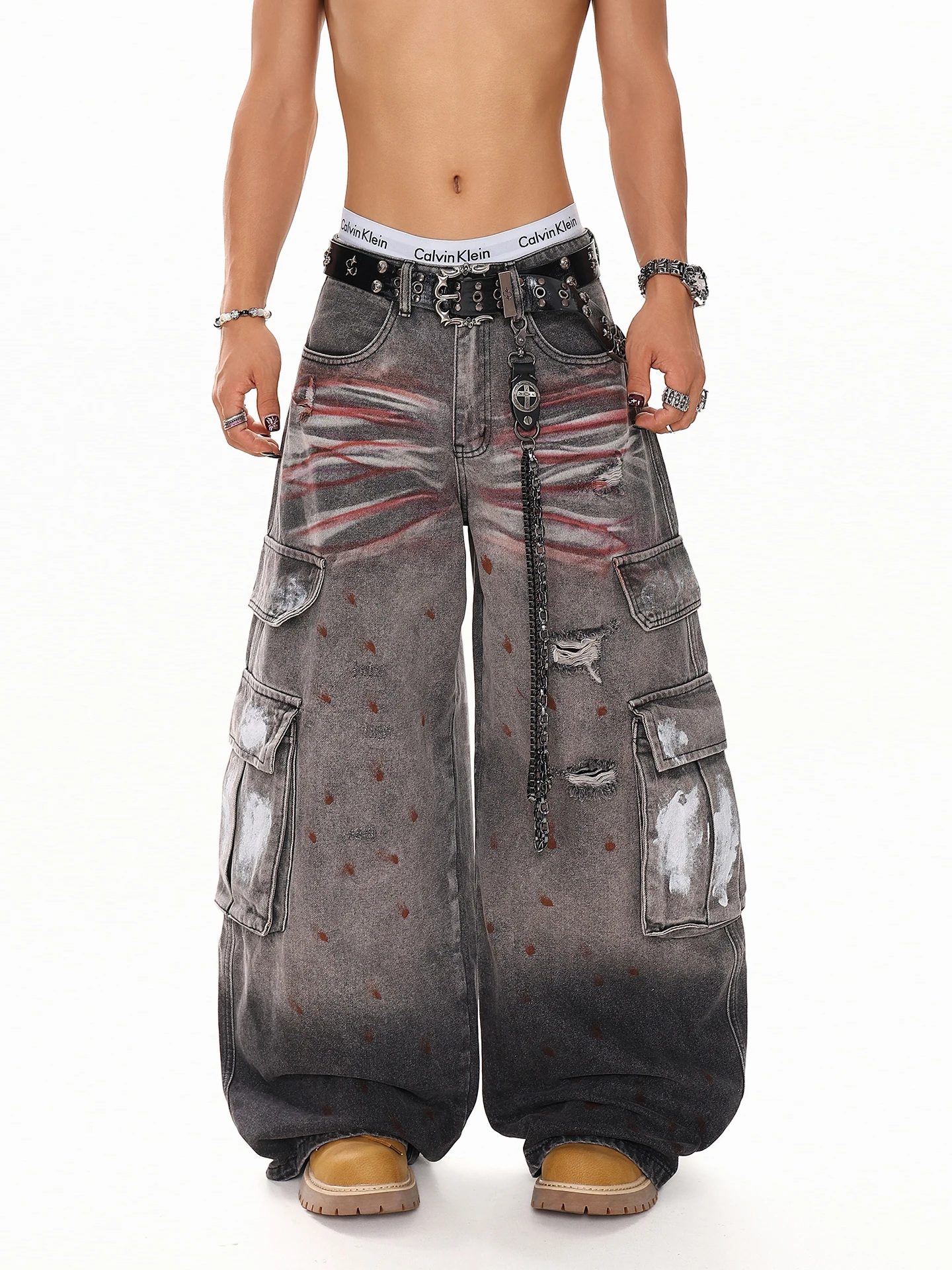 Trendy Graffiti Distressed Workwear Jeans Men's Spring 2026 New Gradient Wide Leg Pants High Waist Washed Casual Youth
Trendy Graffiti Distressed Workwear Jeans Men's Spring 2026 New Gradient Wide Leg Pants High Waist Washed Casual Youth