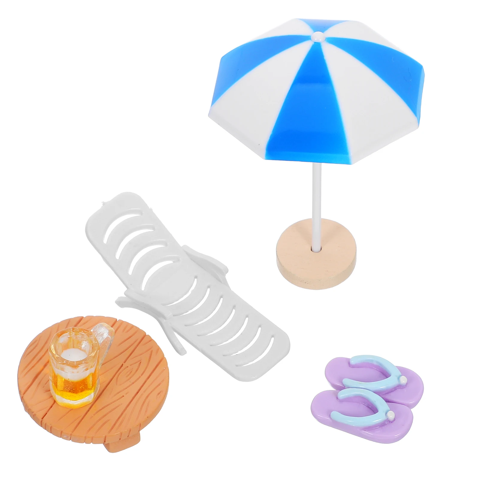 5pcs Beach Chair Decorations Realistic Resin Miniature Dollhouse Accessories Micro Landscape Scene Beach Theme
5pcs Beach Chair Decorations Realistic Resin Miniature Dollhouse Accessories Micro Landscape Scene Beach Theme