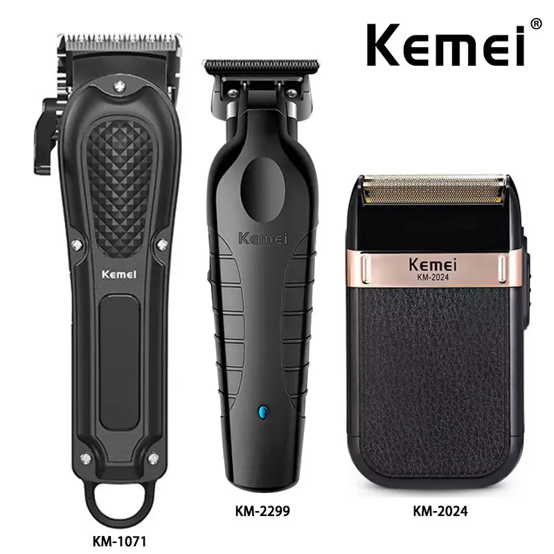 Kemei Rechargeable Hair Clippers Cordless Electric Beard Shaver Trimmer Men's Hair Trimmer Kit KM-1071 KM-2299 KM-2024
Kemei Rechargeable Hair Clippers Cordless Electric Beard Shaver Trimmer Men's Hair Trimmer Kit KM-1071 KM-2299 KM-2024