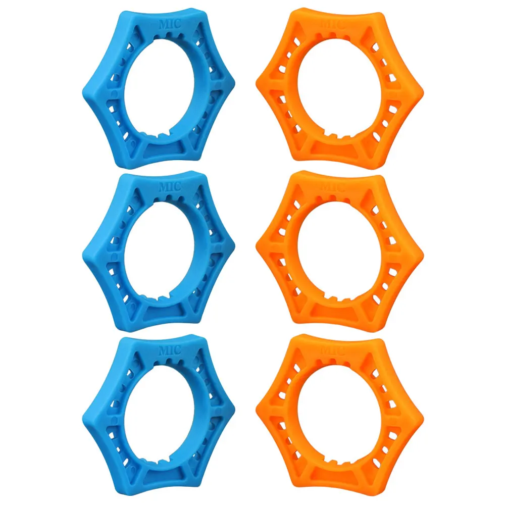 6pcs Anti-fall Rolling Rings for Microphone Protection Soft Silicone Six-corner Orange Mic Shockproof Easy Clean
6pcs Anti-fall Rolling Rings for Microphone Protection Soft Silicone Six-corner Orange Mic Shockproof Easy Clean