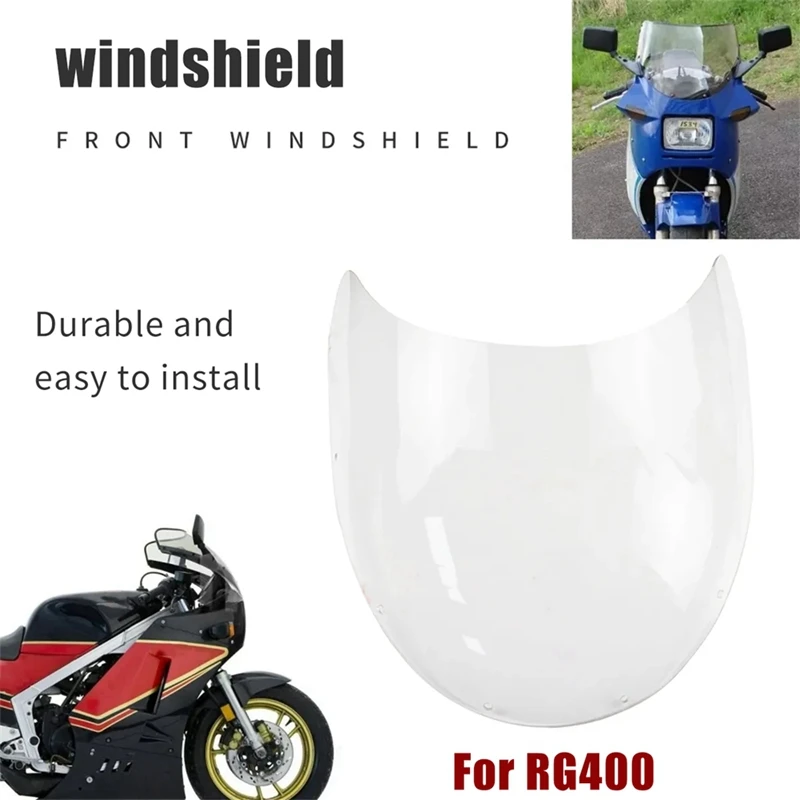 For Suzuki RG400 RG500 Gamma Motorcycle Windshield Windscreen Front Deflector Wind Screen 1985-1987
For Suzuki RG400 RG500 Gamma Motorcycle Windshield Windscreen Front Deflector Wind Screen 1985-1987