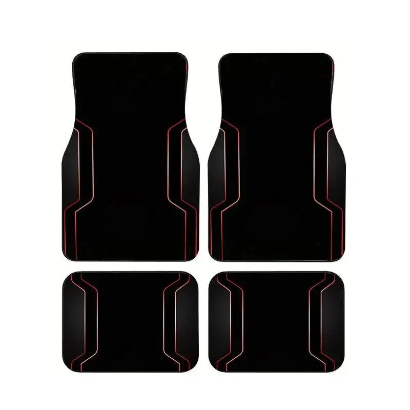 4Pcs Universal Car Floor Mats Red Black Tech Geometric Print Durable Non-Slip All Weather Auto Foot Carpets For Sedan SUV Truck
4Pcs Universal Car Floor Mats Red Black Tech Geometric Print Durable Non-Slip All Weather Auto Foot Carpets For Sedan SUV Truck