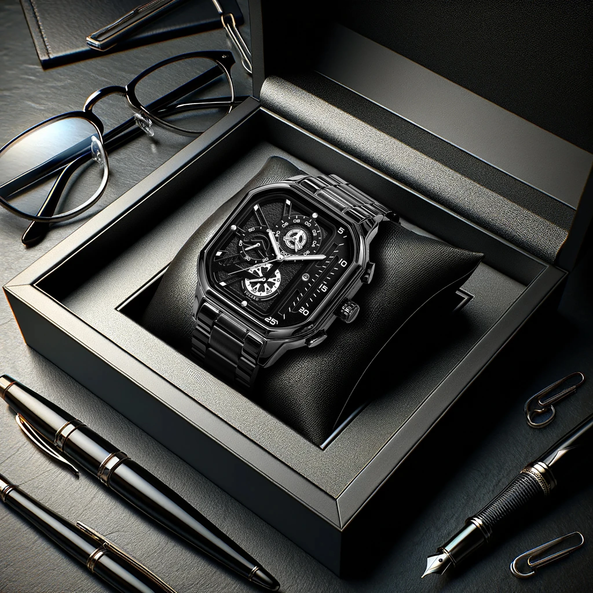 New men's watch with a sporty style that is simple, novel, sunny, handsome, and versatile. Nightlight calendar quartz watch
New men's watch with a sporty style that is simple, novel, sunny, handsome, and versatile. Nightlight calendar quartz watch