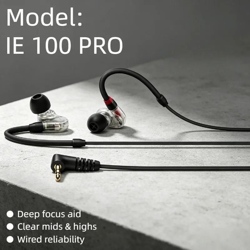 Original IE 100 PRO Wired In-ear Monitor Dynamic Driver Spectrum Sound Passive Noise Cancelling Studio 2026 Black
Original IE 100 PRO Wired In-ear Monitor Dynamic Driver Spectrum Sound Passive Noise Cancelling Studio 2026 Black