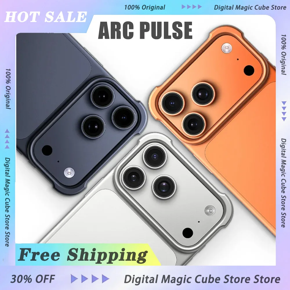 ARC PULSE Phone Case Aluminum Metal Borderless Mobile Phone Case For iPhone17 AIR PRO MAX Phone Accessories Giffts
ARC PULSE Phone Case Aluminum Metal Borderless Mobile Phone Case For iPhone17 AIR PRO MAX Phone Accessories Giffts
