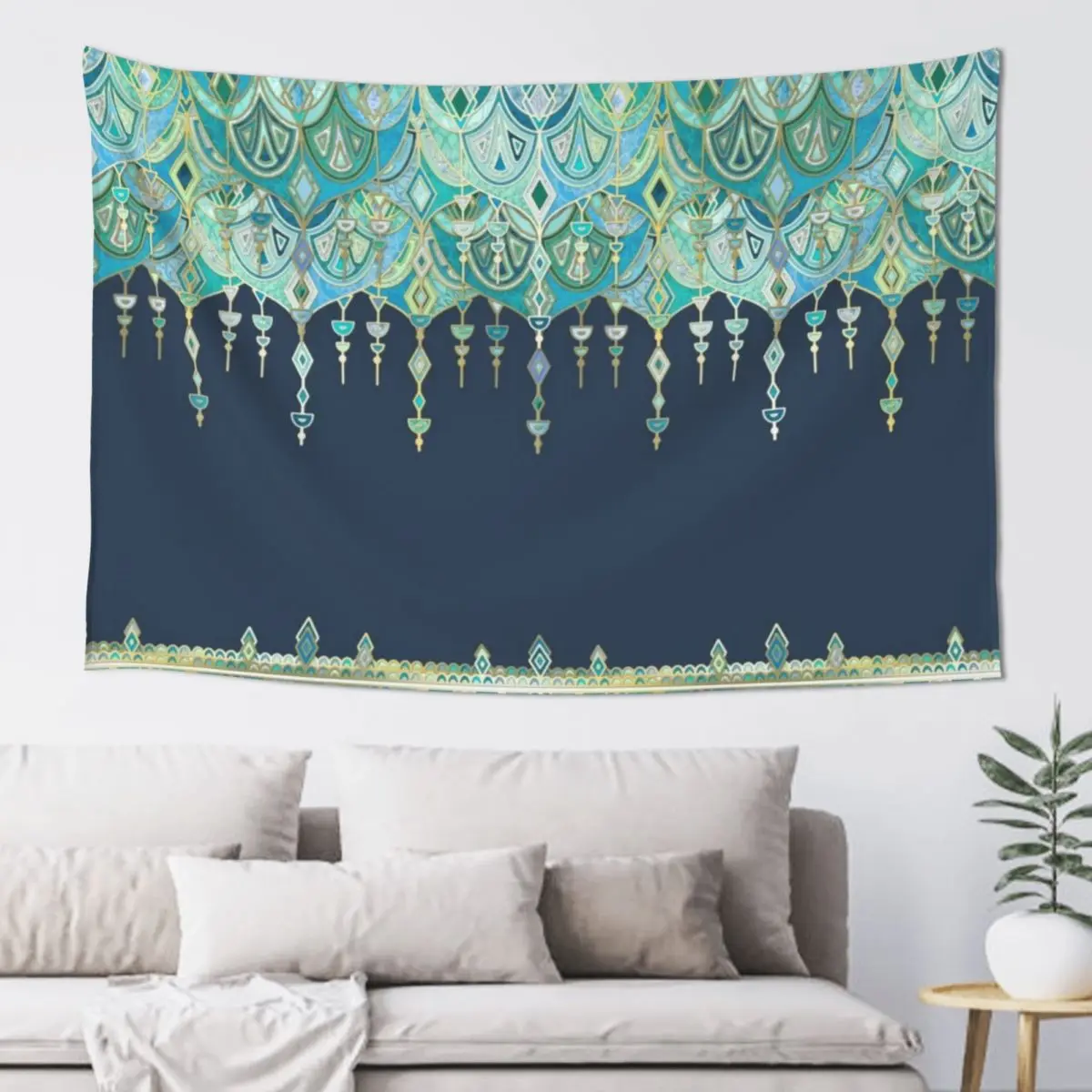 Art Deco Double Drop in Blues and Greens Tapestry Wall Decorations Cute Decor Tapestry
Art Deco Double Drop in Blues and Greens Tapestry Wall Decorations Cute Decor Tapestry