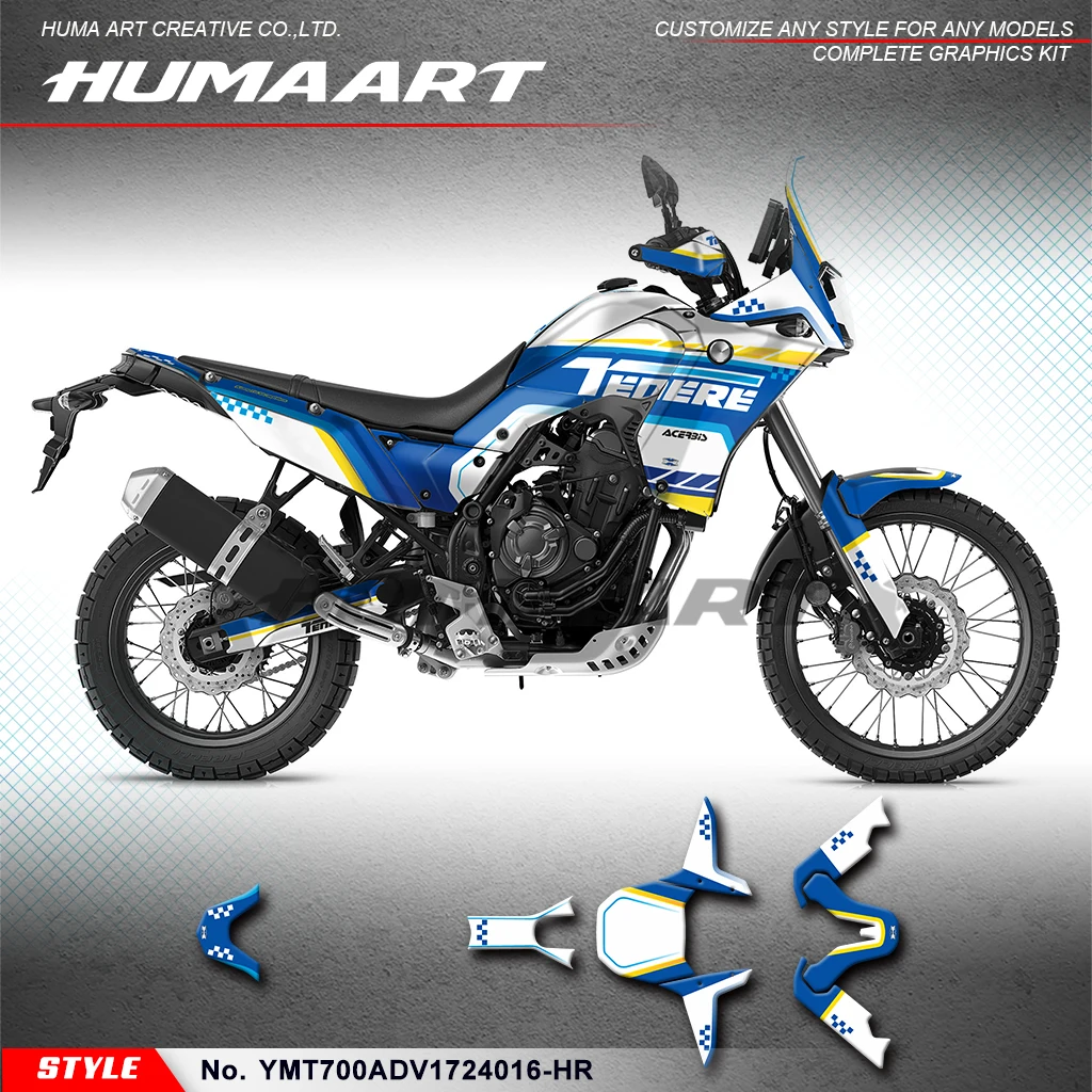 Набор наклеек на заказ HUMAART для мотоцикла Yamaha Ténéré 700 Tenere 700 T700 T7 2017-2024, восстановление, YMT700ADV1724016-HR
Набор наклеек на заказ HUMAART для мотоцикла Yamaha Ténéré 700 Tenere 700 T700 T7 2017-2024, восстановление, YMT700ADV1724016-HR