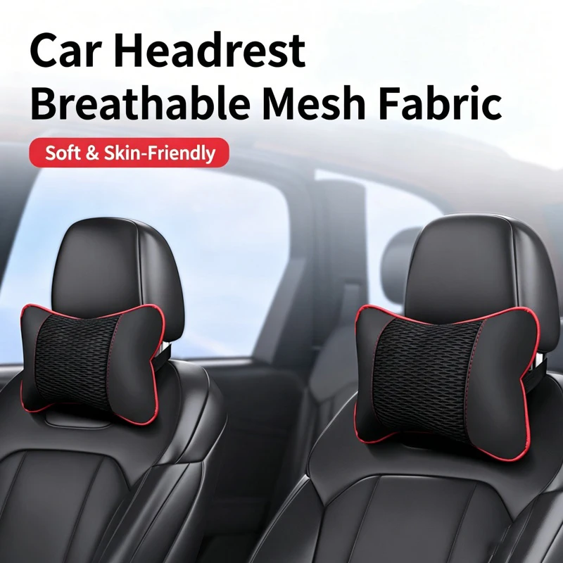 2Pcs PU Leather Knitted Car Pillows Headrest Neck Rest Cushion Support Seat Accessories Auto Black Safety Pillow Universal Decor
2Pcs PU Leather Knitted Car Pillows Headrest Neck Rest Cushion Support Seat Accessories Auto Black Safety Pillow Universal Decor
