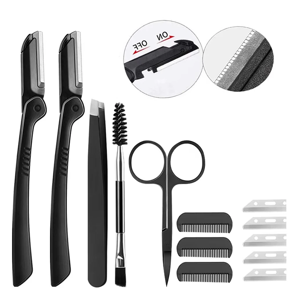 Eyebrow Razor Set Multipurpose Face Razors 15pcs For Women And Men Dermaplaning Easy To Use Cutter Shaver Blades Makeup Tool
Eyebrow Razor Set Multipurpose Face Razors 15pcs For Women And Men Dermaplaning Easy To Use Cutter Shaver Blades Makeup Tool