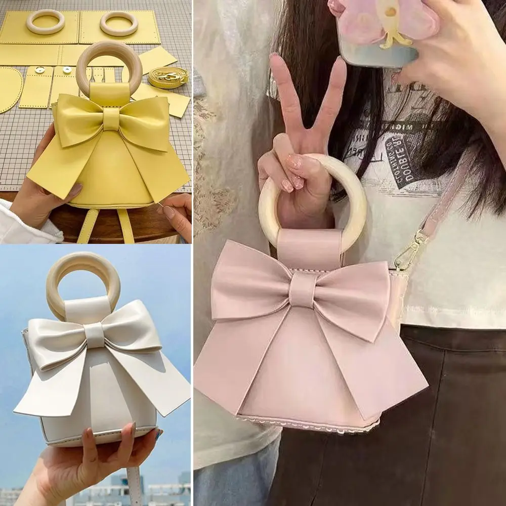 New DIY Sewing PU Leather Handbag Material Semi-finished Sweet Bow Luxury Handbag Handmade Craft handbag
New DIY Sewing PU Leather Handbag Material Semi-finished Sweet Bow Luxury Handbag Handmade Craft handbag