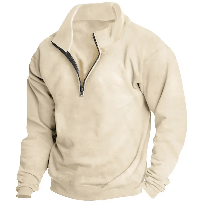 Men's sports sweatshirt spring thickened pullover half-zip pullover men's outdoor sweatshirt autumn solid color turtleneck top
Men's sports sweatshirt spring thickened pullover half-zip pullover men's outdoor sweatshirt autumn solid color turtleneck top