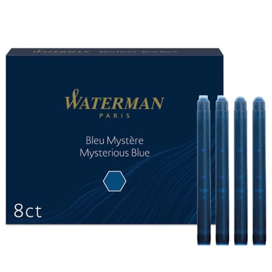 Fountain Pen Ink Cartridges, Mysterious Blue, Long Standard, 8 Count
Fountain Pen Ink Cartridges, Mysterious Blue, Long Standard, 8 Count