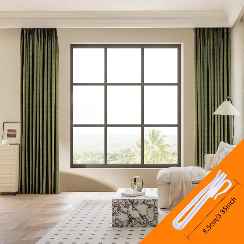 2pcs curtain bedroom shading living room flannelette olive green thickened flannelette shading relief stripe shading cloth
2pcs curtain bedroom shading living room flannelette olive green thickened flannelette shading relief stripe shading cloth