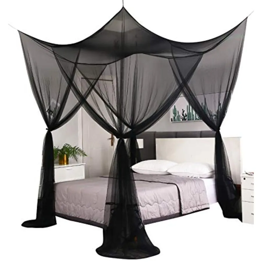 Bed Canopy, Canopy Bed Curtains Bed Drapes for Full Queen King Size Bed, Mosquito Net Bed Curtains for Patio Indoor Outdoor Net
Bed Canopy, Canopy Bed Curtains Bed Drapes for Full Queen King Size Bed, Mosquito Net Bed Curtains for Patio Indoor Outdoor Net