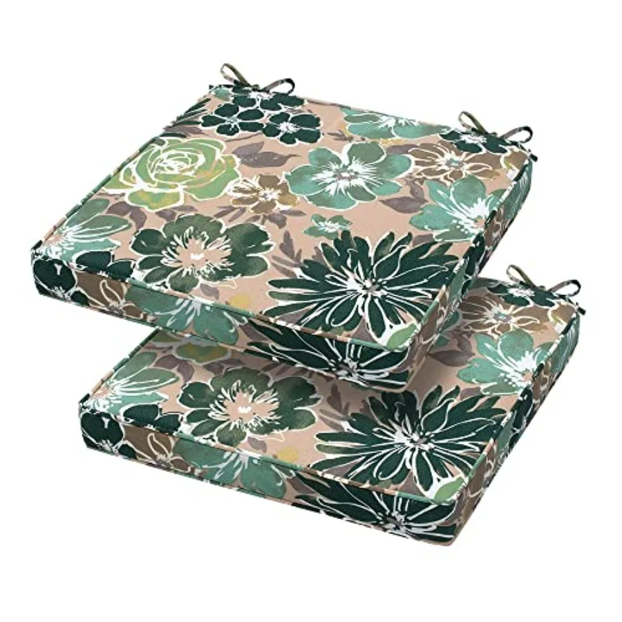Square Corner Seat Cushion 18" x 18" x 2.5" 2 Pack Indoor/Outdoor Waterproof Weather Resistant Universal Chair Pads for Patio G
Square Corner Seat Cushion 18" x 18" x 2.5" 2 Pack Indoor/Outdoor Waterproof Weather Resistant Universal Chair Pads for Patio G