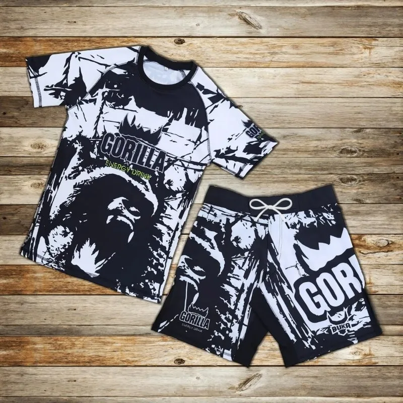 2026 New Gorilla-Themed Combat Training Set Y2K Design Sweat-wicking and Quick-drying Unisex Fitness and Combat Suit 2-Piece Set
2026 New Gorilla-Themed Combat Training Set Y2K Design Sweat-wicking and Quick-drying Unisex Fitness and Combat Suit 2-Piece Set