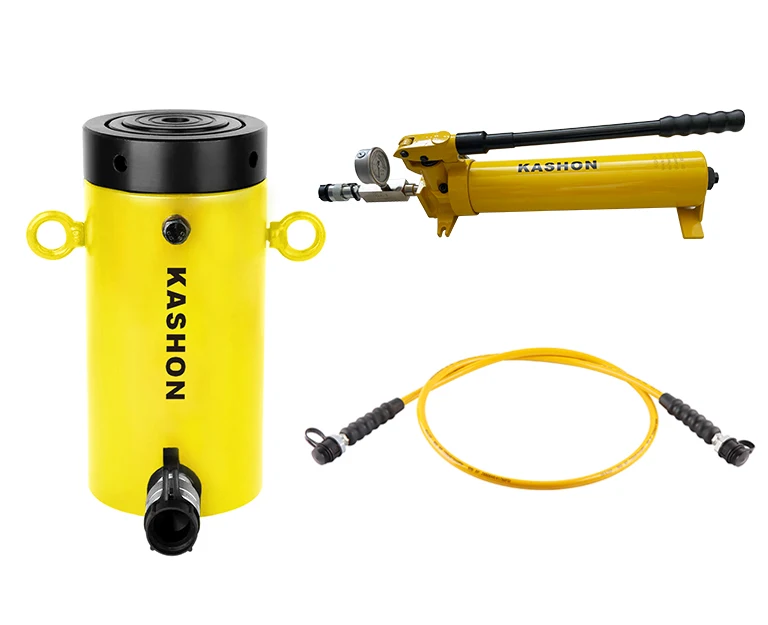 CLL-508 Enerpac same 50 ton single acting hydraulic lifting jack cylinder with locking nut and collar
CLL-508 Enerpac same 50 ton single acting hydraulic lifting jack cylinder with locking nut and collar