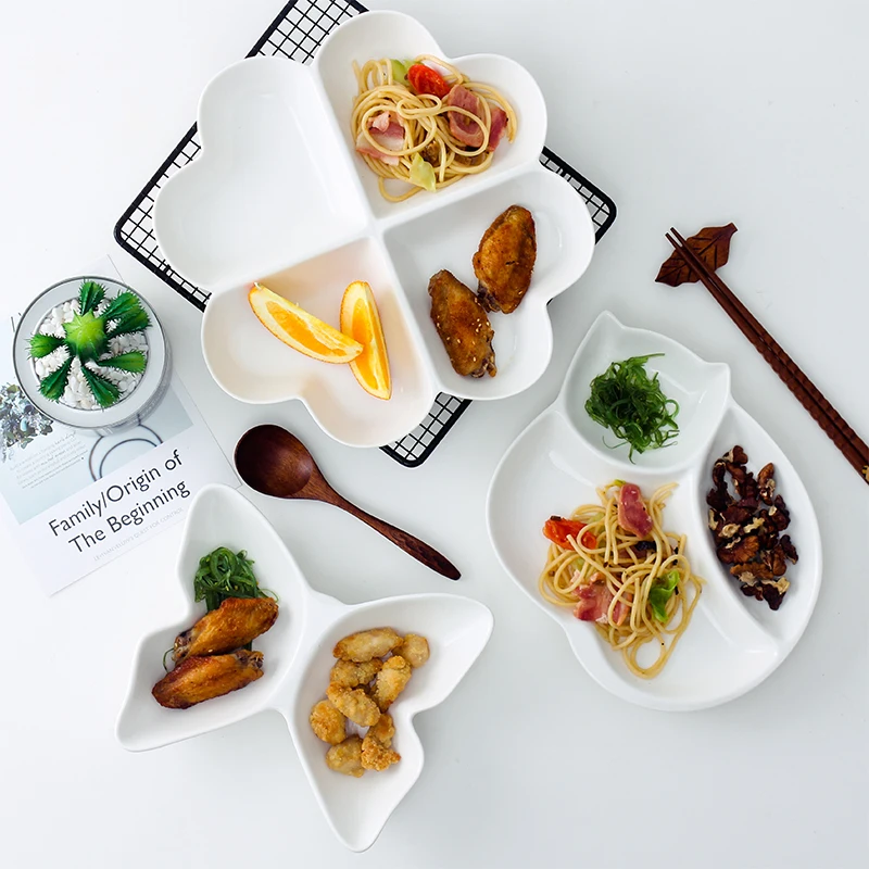 White Ceramics Dinner Plate Cartoon Tableware Children's Multi-grid Bowl Dessert Nut Dried Fruit Dish
White Ceramics Dinner Plate Cartoon Tableware Children's Multi-grid Bowl Dessert Nut Dried Fruit Dish