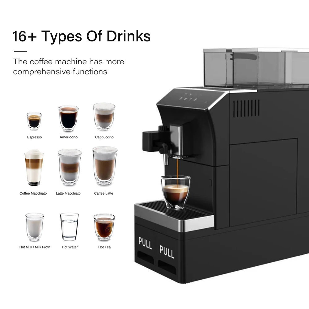 Multifunctional Automatic Smart Touch Screen Commercial Popular Espresso Coffee Machine for Business
Multifunctional Automatic Smart Touch Screen Commercial Popular Espresso Coffee Machine for Business