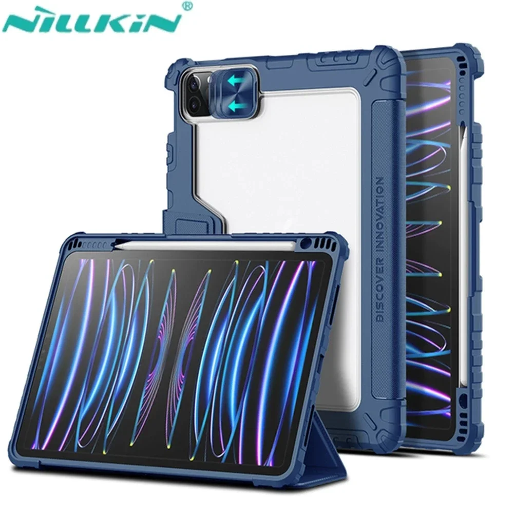 Кожаный магнитный чехол Nillkin для iPad Pro 12,9, магнитный чехол для iPad Pro 11, iPad Air 5 4, защитный чехол с держателем для карандашей
Кожаный магнитный чехол Nillkin для iPad Pro 12,9, магнитный чехол для iPad Pro 11, iPad Air 5 4, защитный чехол с держателем для карандашей