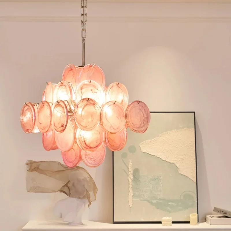 Modern handmade glass circular chandelier used for ceiling living room bedroom fixtures retro luxury chandelier home decoration
Modern handmade glass circular chandelier used for ceiling living room bedroom fixtures retro luxury chandelier home decoration