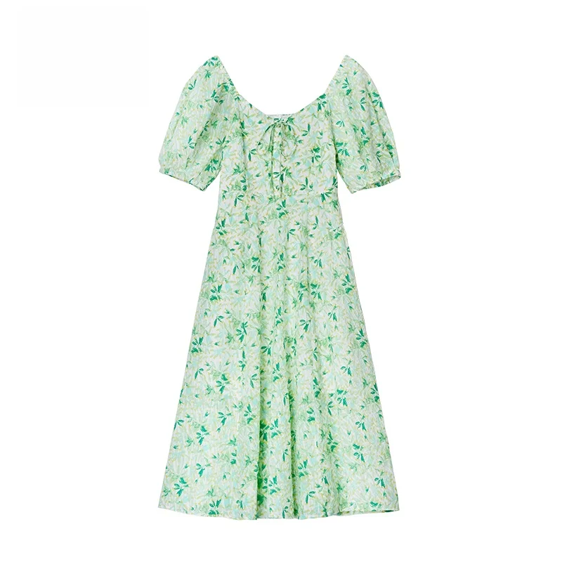 GOFAR Ele Floral Print Square Collar Bubble Sve Dr Tea Break Dr Midi Summer Cotton Dr Women's Faion
GOFAR Ele Floral Print Square Collar Bubble Sve Dr Tea Break Dr Midi Summer Cotton Dr Women's Faion