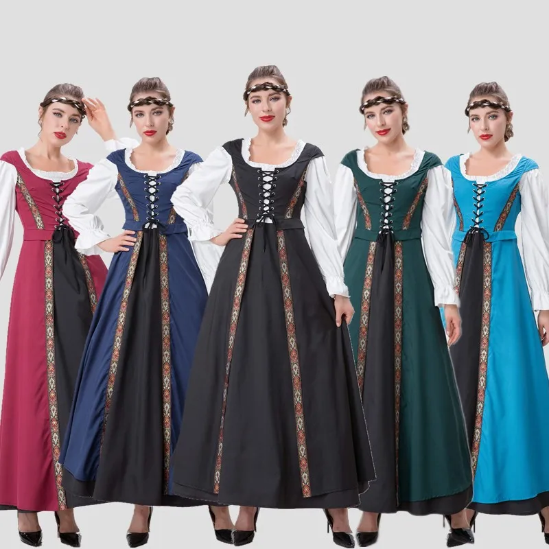 Halloween New Medieval Renaissance Long Dress Queen Stage Performance Costume Retro Court Play Actresses Clothing Traditional...
Halloween New Medieval Renaissance Long Dress Queen Stage Performance Costume Retro Court Play Actresses Clothing Traditional...