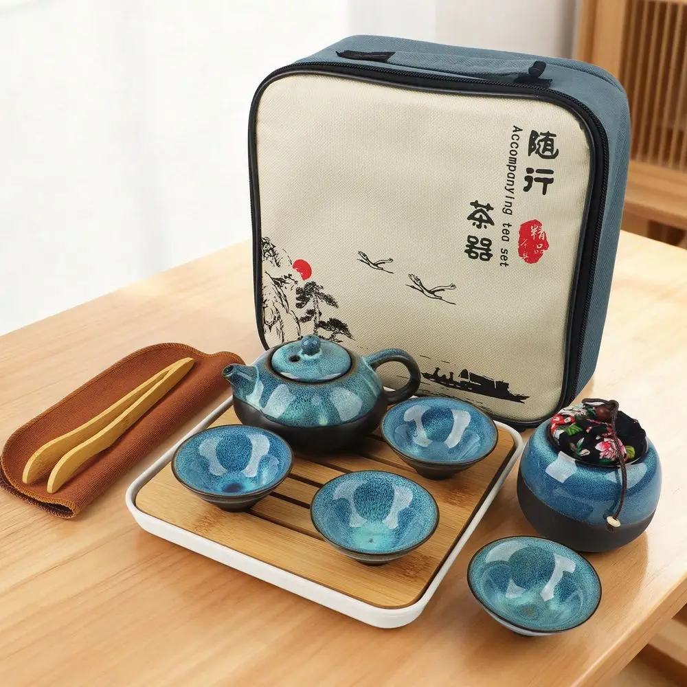 Chinese Travel Tea Set Portable Porcelain Gongfu Set With Tea Caddy Bamboo Tray, Perfect Gift For Tea Lovers Home, Office, Camp
Chinese Travel Tea Set Portable Porcelain Gongfu Set With Tea Caddy Bamboo Tray, Perfect Gift For Tea Lovers Home, Office, Camp