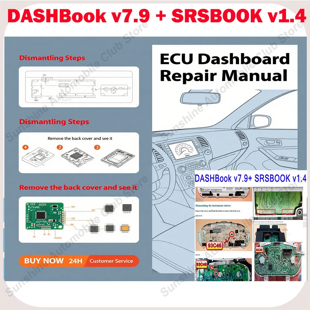Latest Car Tools DASHBook V7.9 And SRSBOOK V1.4 Full Version with Keygen - Free Installation Disassembly Guide for Beginners
Latest Car Tools DASHBook V7.9 And SRSBOOK V1.4 Full Version with Keygen - Free Installation Disassembly Guide for Beginners