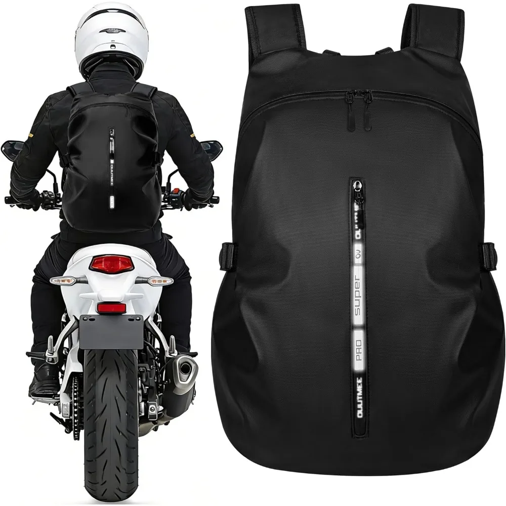 Waterproof Motorcycle Backpack Large Capacity Helmet Holder Reflective Stripe
Waterproof Motorcycle Backpack Large Capacity Helmet Holder Reflective Stripe