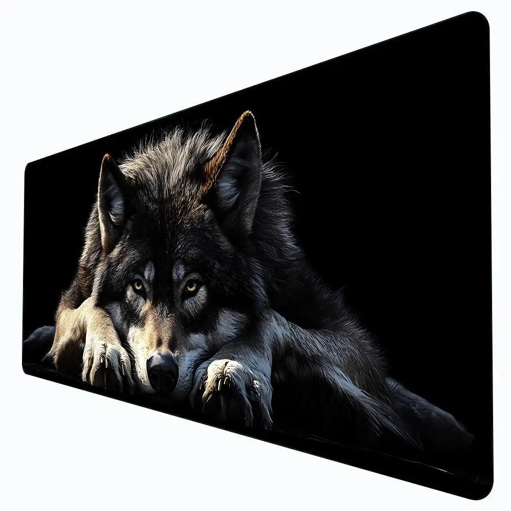 Large Wolf Pattern Mouse Pad for Desk Multi Functional XXL desk mat Keyboard Gaming Office Computer PC Gamer Desk accessories