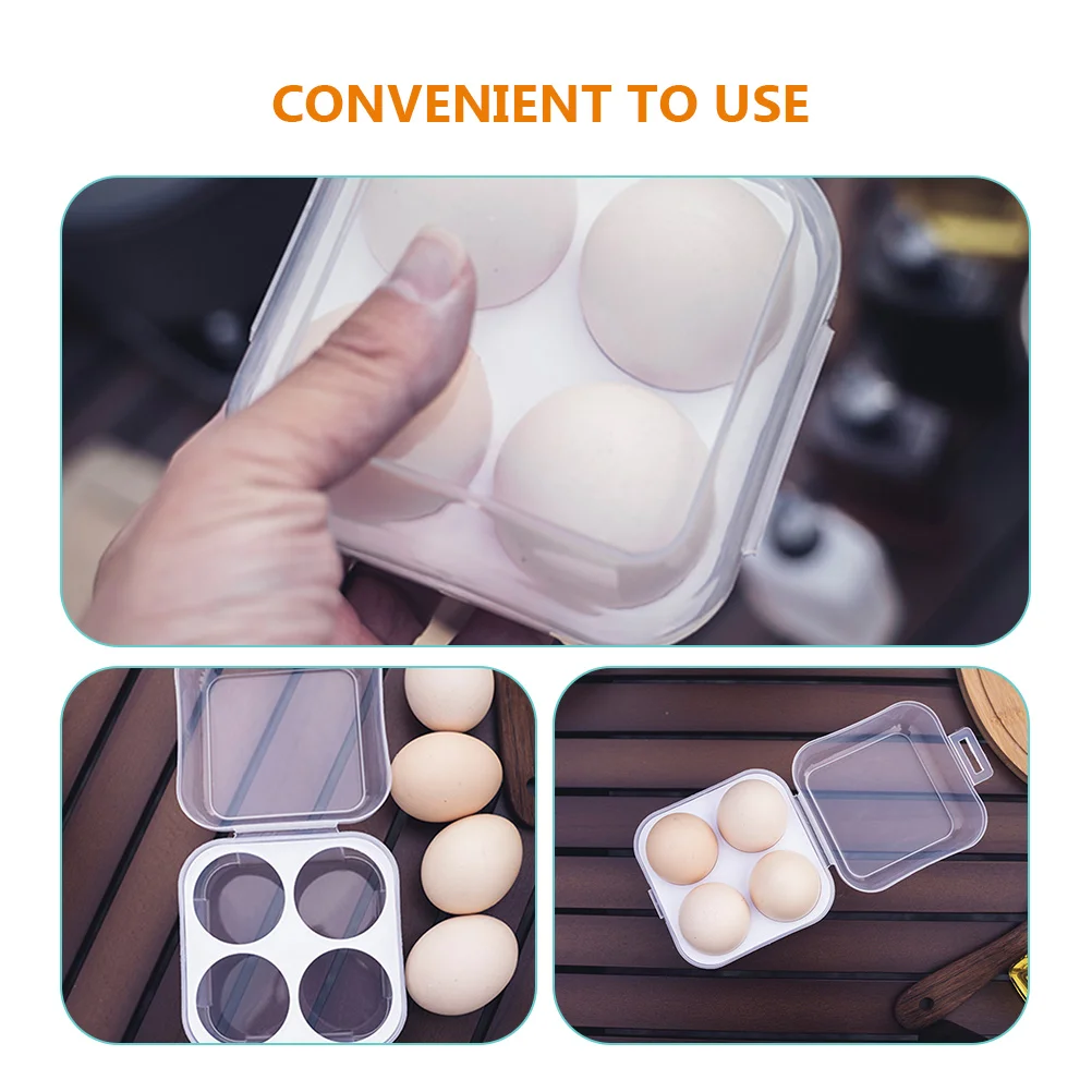 2pcs Portable Box with 4 Grids Lightweight Egg Storage Container Household Egg Holder for Camping Picnic Fridge Organizer
2pcs Portable Box with 4 Grids Lightweight Egg Storage Container Household Egg Holder for Camping Picnic Fridge Organizer