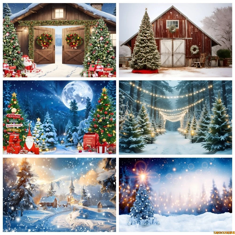 Winter Christmas Backdrop Outdoor Scene Snow Forest Pine Trees Baby Kids Portrait Family Xmas Party Photography Background Decor
Winter Christmas Backdrop Outdoor Scene Snow Forest Pine Trees Baby Kids Portrait Family Xmas Party Photography Background Decor