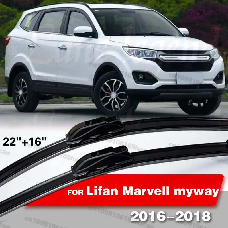 Car Front Wiper Blades For Lifan Marvell myway 2016 - 2018 2017 Soft Rubber Windshield Windscreen Window Rain Brushes 22"+16"
Car Front Wiper Blades For Lifan Marvell myway 2016 - 2018 2017 Soft Rubber Windshield Windscreen Window Rain Brushes 22"+16"