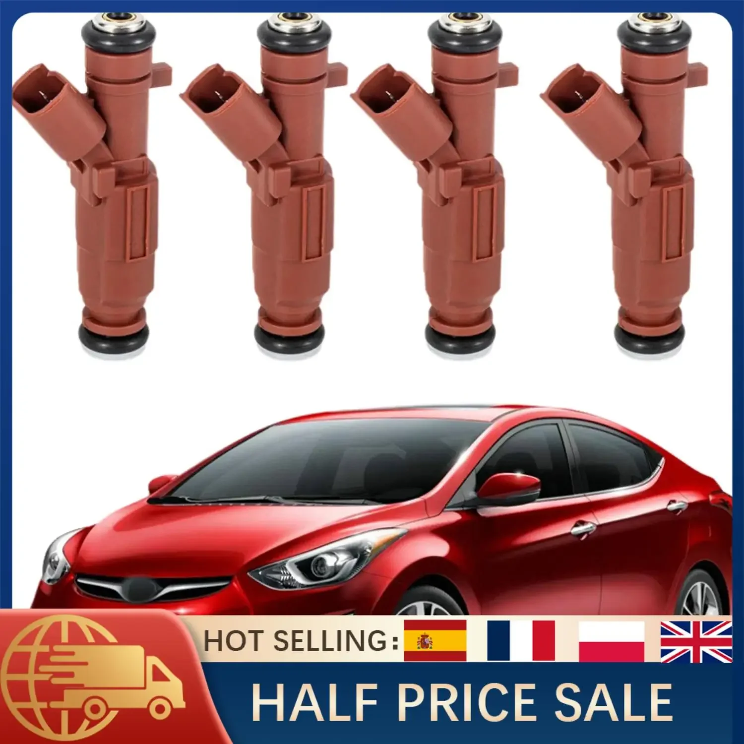 For Hyundai Elantra Kona Veloster Kia Soul Forte 1.6L 2.0L Fuel Injector Set FJ1182 35310-2E000 Engine Replacement Parts
For Hyundai Elantra Kona Veloster Kia Soul Forte 1.6L 2.0L Fuel Injector Set FJ1182 35310-2E000 Engine Replacement Parts