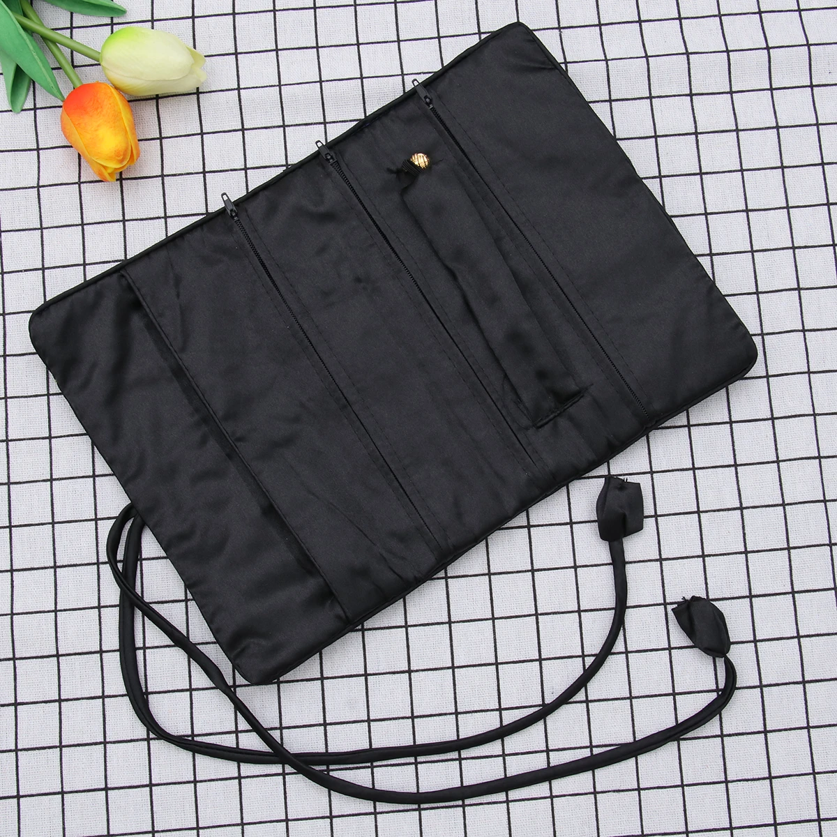 Elegant Jewelry Bag H made Embroidered Storage Embroidered Jewelry Roll Pouch Travel Toiletry ganizer
Elegant Jewelry Bag H made Embroidered Storage Embroidered Jewelry Roll Pouch Travel Toiletry ganizer