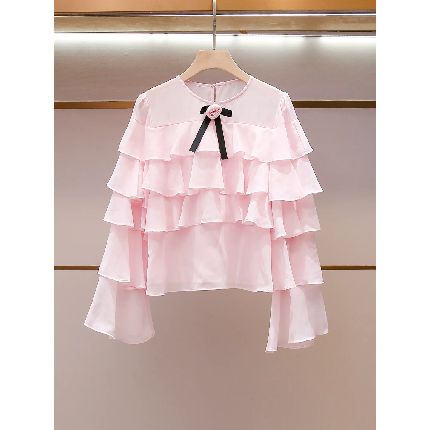 Sweet Style Long Sleeve Shirt Women's Fashionable Spring Summer New Arrival South Oil Premium Women's Clothing Gauze Hemline
Sweet Style Long Sleeve Shirt Women's Fashionable Spring Summer New Arrival South Oil Premium Women's Clothing Gauze Hemline