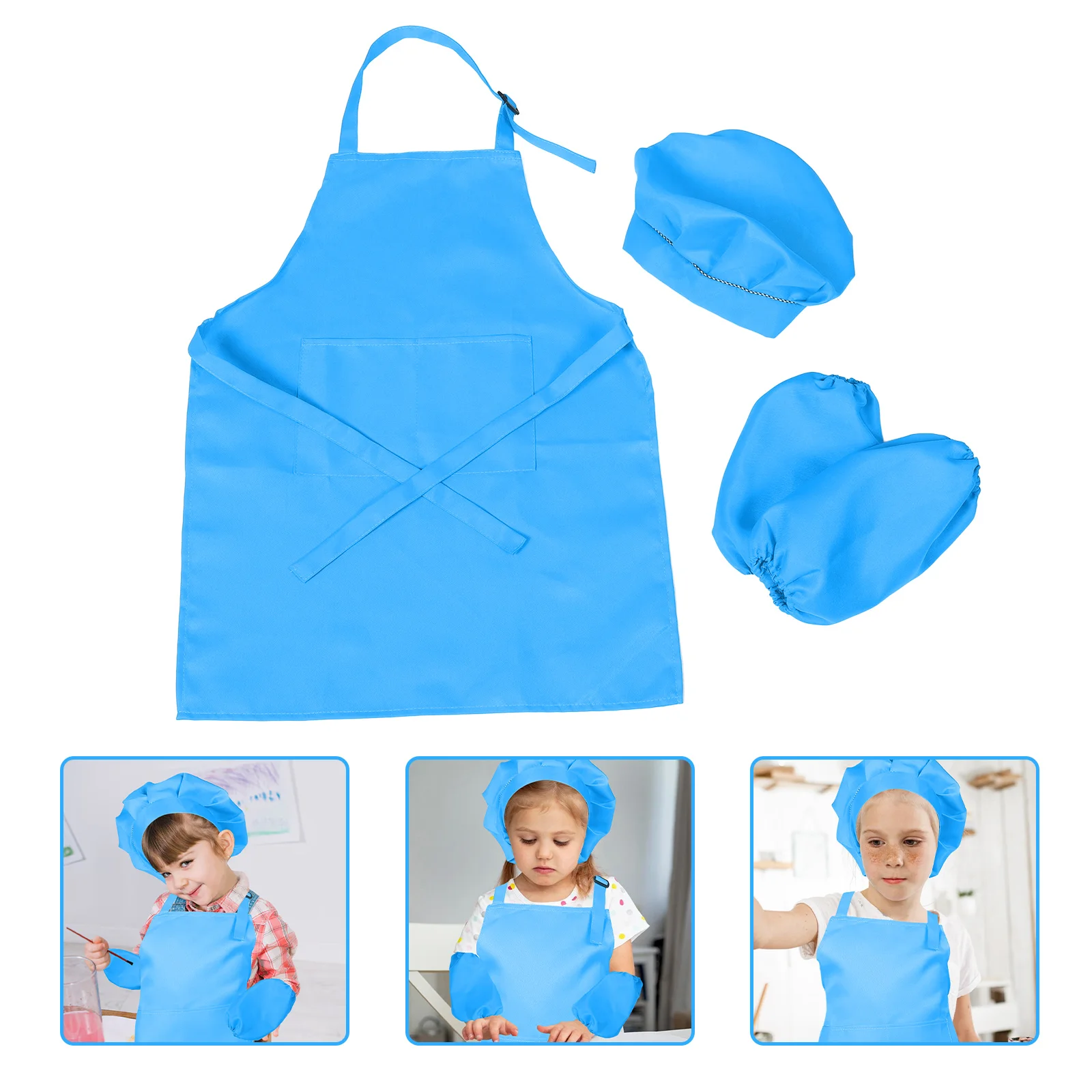 Children's Apron Sleeve Hat Chef Dress up Clothes Boys Aprons for Cooking Kids Painting Girls Set Kitchen
Children's Apron Sleeve Hat Chef Dress up Clothes Boys Aprons for Cooking Kids Painting Girls Set Kitchen