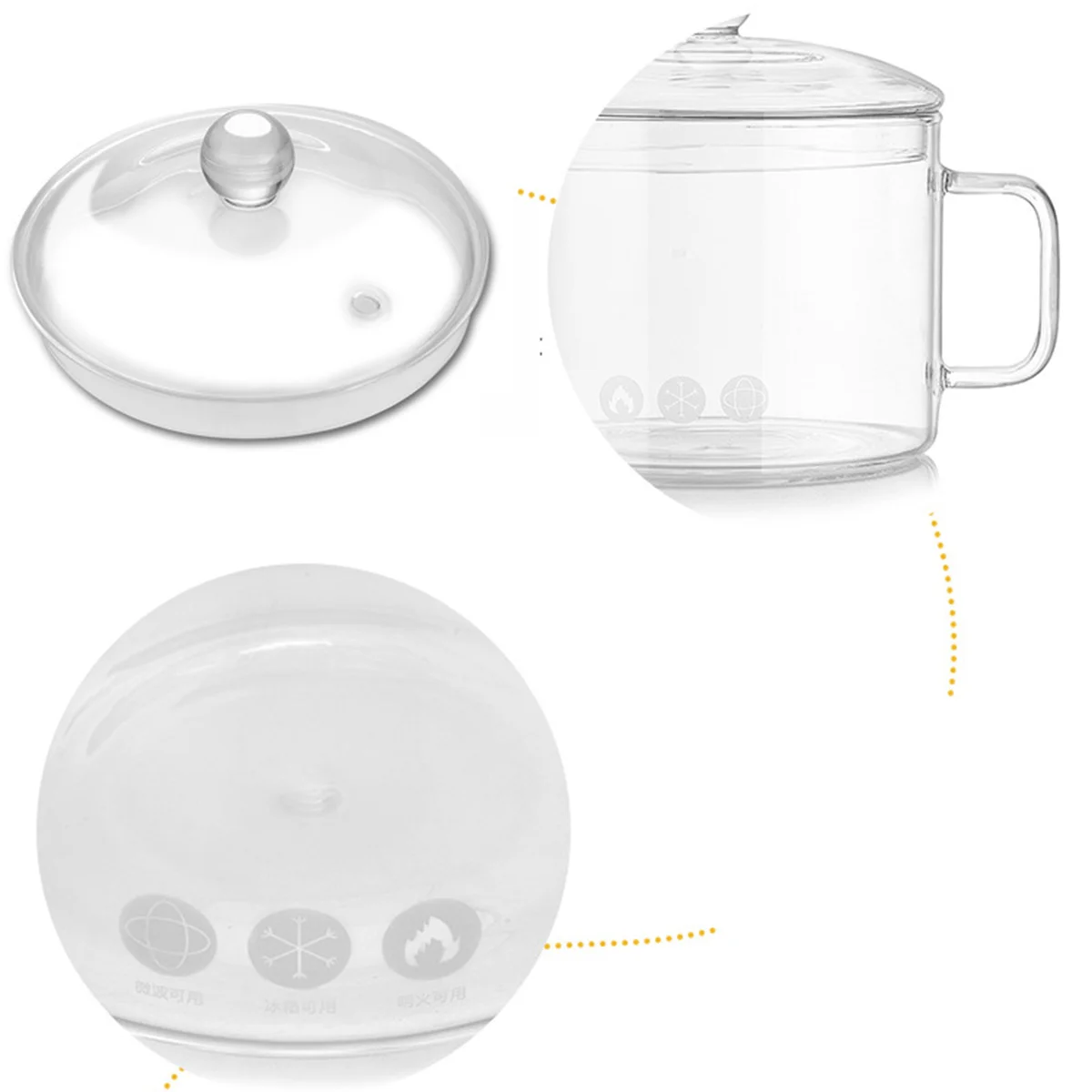 Thickened Transparent Glass Bowl Smooth Round Edge Salad Fruit Container Microwave Safe Wearproof Chemical Stable Non
Thickened Transparent Glass Bowl Smooth Round Edge Salad Fruit Container Microwave Safe Wearproof Chemical Stable Non