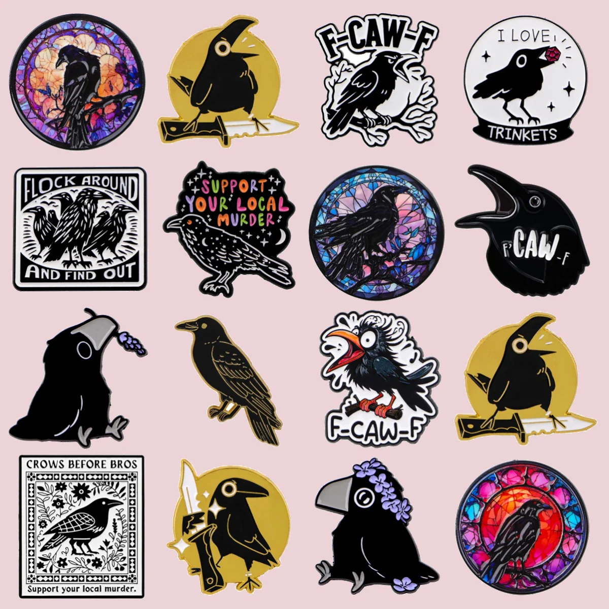 Funny Screaming Crow Enamel Pins Metal Brooch Badge on Backpack For Women Clothing Accessories Fashion Jewelry Party Gifts
Funny Screaming Crow Enamel Pins Metal Brooch Badge on Backpack For Women Clothing Accessories Fashion Jewelry Party Gifts